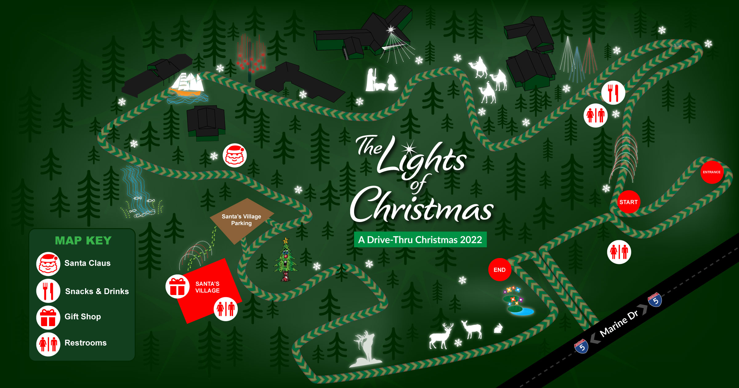 trappe hane Spændende Directions to The Lights of Christmas - 1 hour North of Seattle!